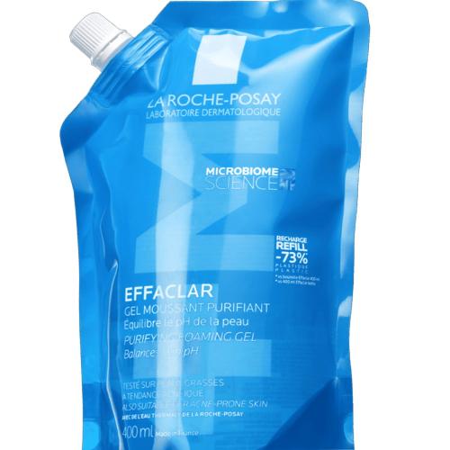 La Roche-Posay Effaclar Gel Refill Τζελ Καθαρισμού Προσώπου Εξισορρόπησης του pH για Λιπαρά Δέρματα με Τάση Ακμής 400ml